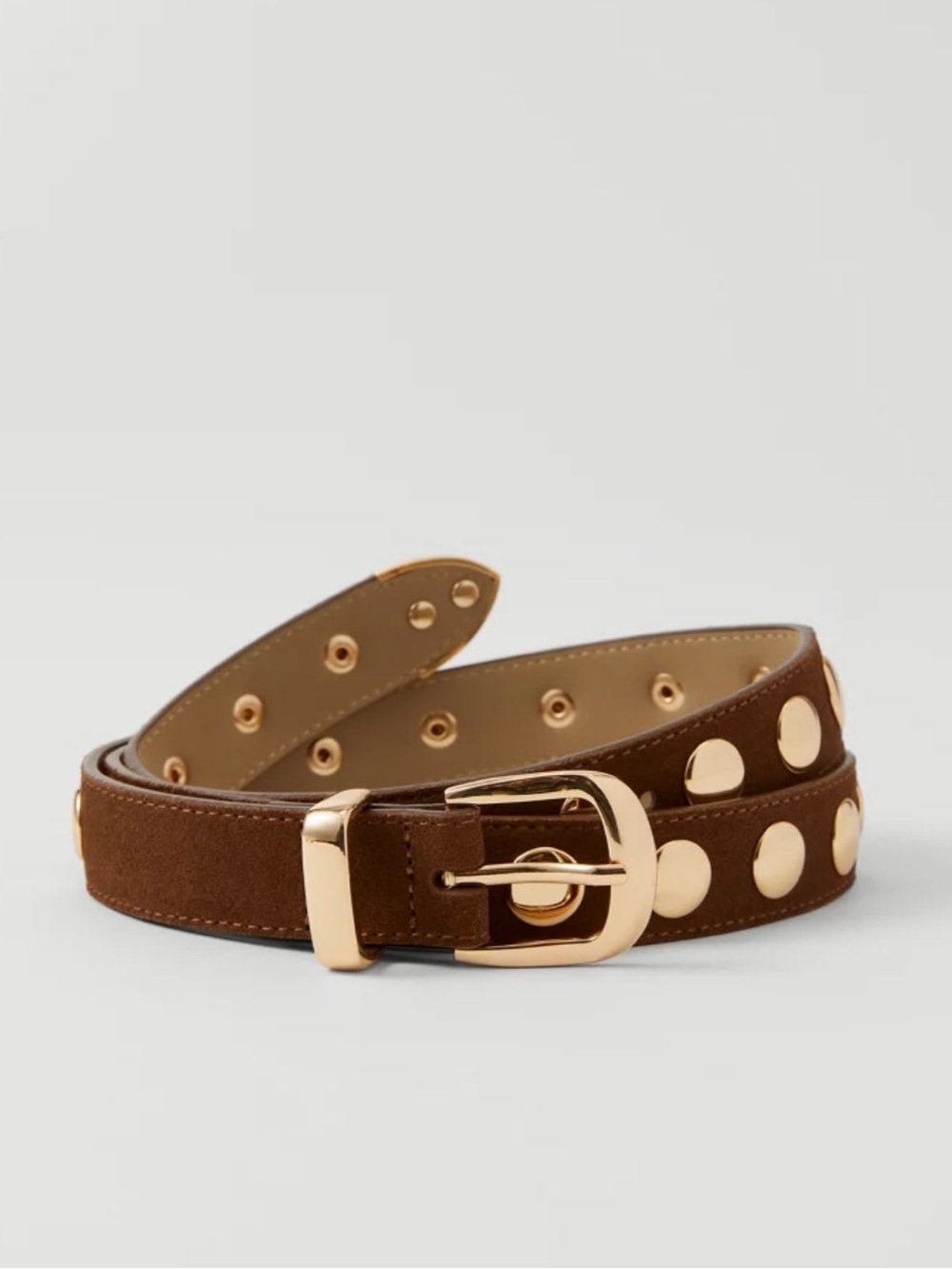 Ann Taylor Suede Studded Belt